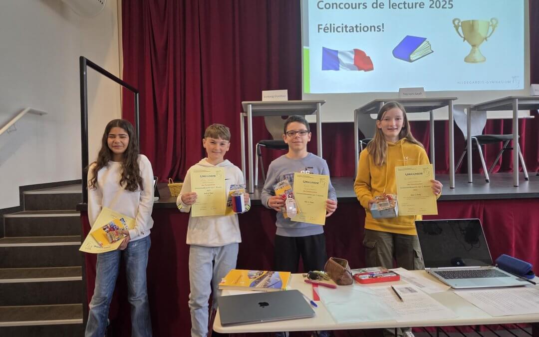 Französischer Vorlesewettbewerb Schulentscheid