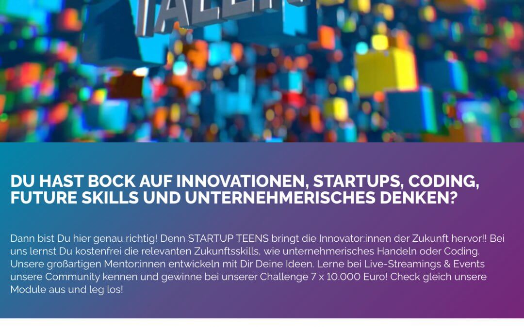 STIMMT AB! STARTUP TEENS! online voting