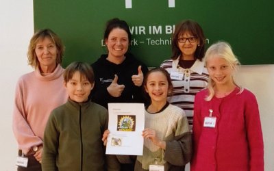 Strahlende Gesichter – das Losglück ist mit uns!