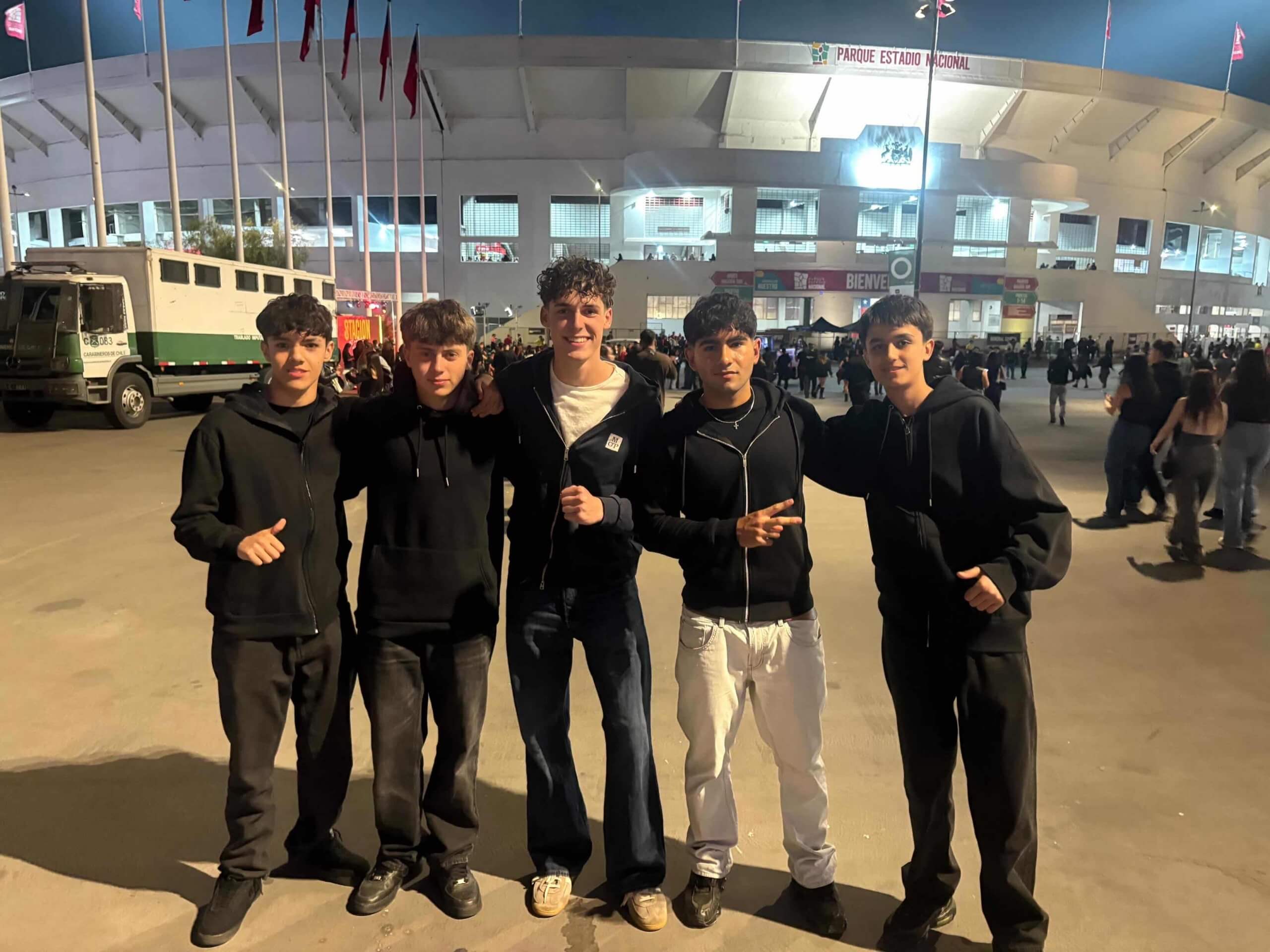 Reggaetonkonzert im Stadion in Santiago